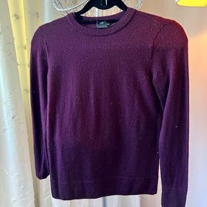 Club Monaco Classic Sweater in Burgandy/Purple shade